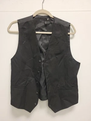 JF J.Ferrar Mens Vest Black Medium M Formal Dress Career Business Layering - Image 1 of 4
