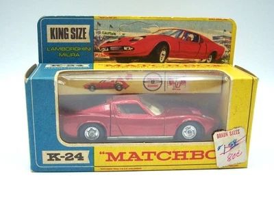 "MATCHBOX" KING SIZE K-24 LAMBORGHINI MIURA **RUEDAS MAG DE 5 RADIOS** No COMO NUEVAS EN CAJA Foto 1 de 4