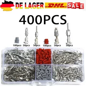 400Pcs Crimp Kontakte Pin Stecker Set KFZ Stecker Set Pin Lösewerkzeug Zree - Bild 1 von 8