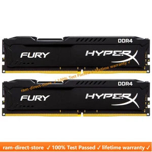 HyperX FURY DDR4 8GB 2400 MHz PC4-19200 Desktop RAM Memory DIMM 288PINS 2x 8GB - Picture 1 of 7