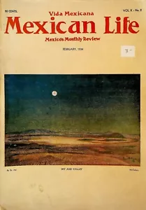 Vida Mexicana Mexican Life Magazine February 1934 Francisco Villa John Groth - Foto 1 di 3