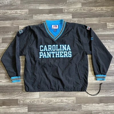 Chaqueta cortavientos vintage Champion Carolina Panthers para hombre XL NFL Pro Line Foto 1 de 4