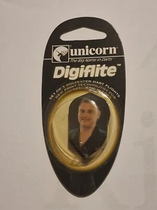 Rare Unicorn Kevin The Artist Painter Photo Digi-flite Dart Flights - Picture 1 of 1