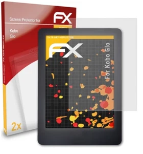 atFoliX 2x Protecteur d'écran pour Kobo Glo Film Protection d'écran mat&antichoc - Photo 1/9