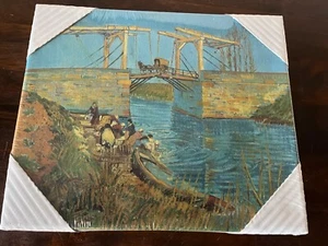 Vincent Van Gogh The Langlois Bridge At Aries 1887 on canvas Richer Reproduction - Picture 1 of 11