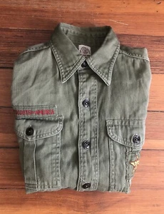 Boy Scouts of America Official Shirt Button Up Long Sleeve Mt Prospect Illinois - Picture 1 of 13