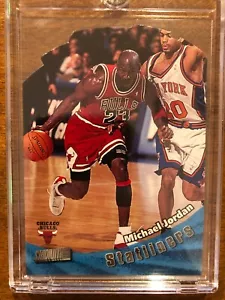 1998 Stadium Club Michael Jordan Statliners #S2 Die Cut Insert - Picture 1 of 2