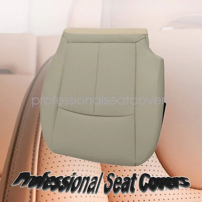 Front Driver Bottom Perforated Leather Seat Cover For 2014-2020 Infiniti Q50 Tan - Imagem 1 de 4