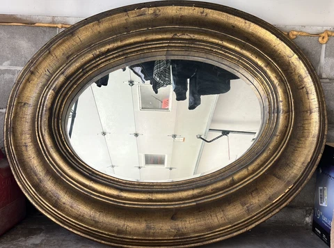 Timeless Reflections Vintage Oval Beveled Mirror Cover