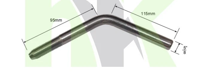 Bradley HU12 Jockey Wheel Clamp Handle, Trailers, Hitch Coupling Handle, 5/8  - Image 1 of 1