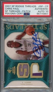 Chris Paul Auto 2007 SP Threads Game Used Jersey Patch Signed Card #SP-CP PSA 10 - Picture 1 of 1