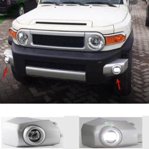 For Toyot@a FJ Cruiser Silver Halogen Front Bumper Fog Lights w Cable 2008-2016 - Bild 1 von 9