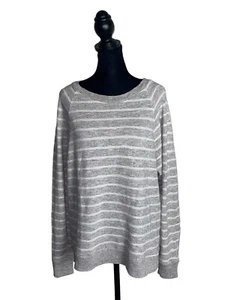 Current Elliott The Perfect Sweatshirt Distressed Heathered Striped Size 2 - Picture 1 of 8