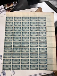 C20 CHINA CLIPPER Sheet of 50 US 25¢ Stamps MNH 1935 Plate 21473 - Picture 1 of 5