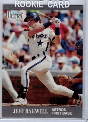 1991 Fleer Ultra #U-79 Jeff Bagwell Rookie, 1st base, Houston Astros, HOF, NM-MT - Image 1 of 2