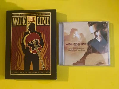 WALK THE LINE (2 DVD SET 2005 + CD) COLLECTORS ED W/CARDS LIKE NEW FREE SHIPPING - Image 1 of 4