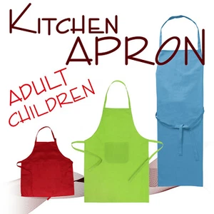 Apron Unisex Child Adult Men's Ladies Cooking Baking Kitchen BBQ Catering Chef - Picture 1 of 25