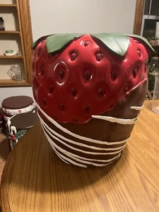 Strawberry Fruit Stool ๐. TikTok Rare Viral Decor Side Table - Picture 1 of 5