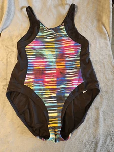 NWT Athleta Streamline Stripe One Piece Tank Swim Bathing Suit Racerback XL - Picture 1 of 4