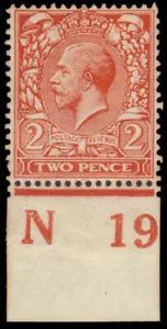 GREAT BRITAIN 162 (SG368) - King George V "Control N19i-Type 2" (pb16172) - Picture 1 of 1