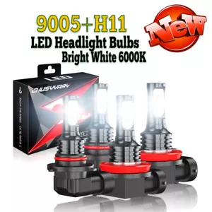 For Scion FR-S 2013-2016 6000K 4X 9005 H11 LED Headlight Bulbs High Low Beam Kit - Picture 1 of 24