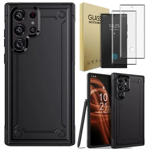 For Samsung S23+/S23 FE/S23/S23 Ultra Phone Case Hybrid Cover / Screen Protector - Picture 1 of 36