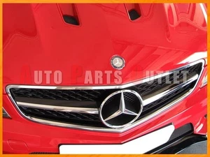 08-11 M-BENZ W204 C63AMG Sedan 4Dr Black Series Style Chrome/Black Front Grille - Picture 1 of 3