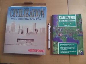 Sid Meier's Original Civilization + Big Box Manual Tech Supplement & Guide PC - Picture 1 of 12