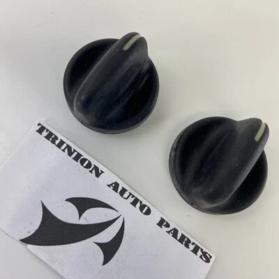 Oldsmobile Silhouette 2002 perillas de calefacción de aire acondicionado par negro conjunto de 2 OEM Foto 1 de 4