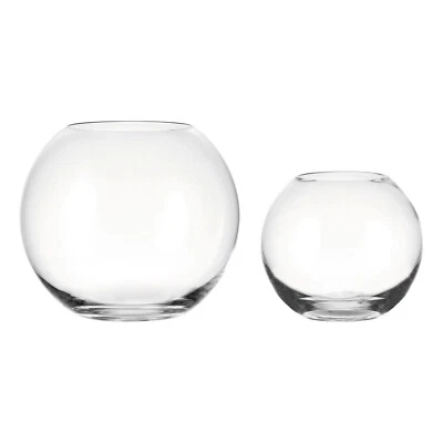 Leonardo BOCCIA Kugelvase Glasvase Blumenvase Dekovase Rund Tischvasen - Bild 1 von 4