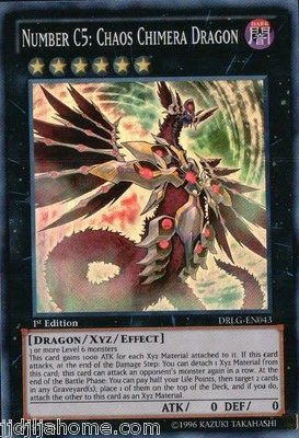DRLG EN043 1ST ED 1X NUMBER C5 CHAOS CHIMERA DRAGON SUPER RARE - Image 1 of 2
