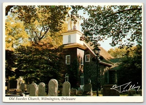 Old Swedes Church Photochrome Postcard Wilmington Delaware R. C. Tilling - Picture 1 of 2