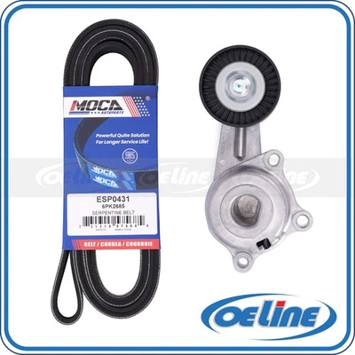 Kit de componentes de acionamento por correia Serpentine para E-450 Ford F-250 F-350 Super Duty 6.2L - Imagem 1 de 4