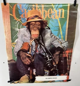 Original Vintage 1970’s Travel Poster Airline Railroad Caribbean Bahamas - Picture 1 of 5