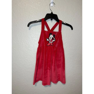 Vestido rojo pana Disney Minnie Mouse niña talla 5 vacaciones Foto 1 de 3