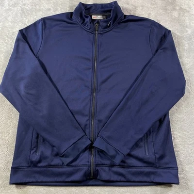 Chaqueta Kjus Para Hombres 54 US XL Azul Marino Cremallera Completa Golf Exterior Ligera Bolsillo con Cremallera Foto 1 de 4