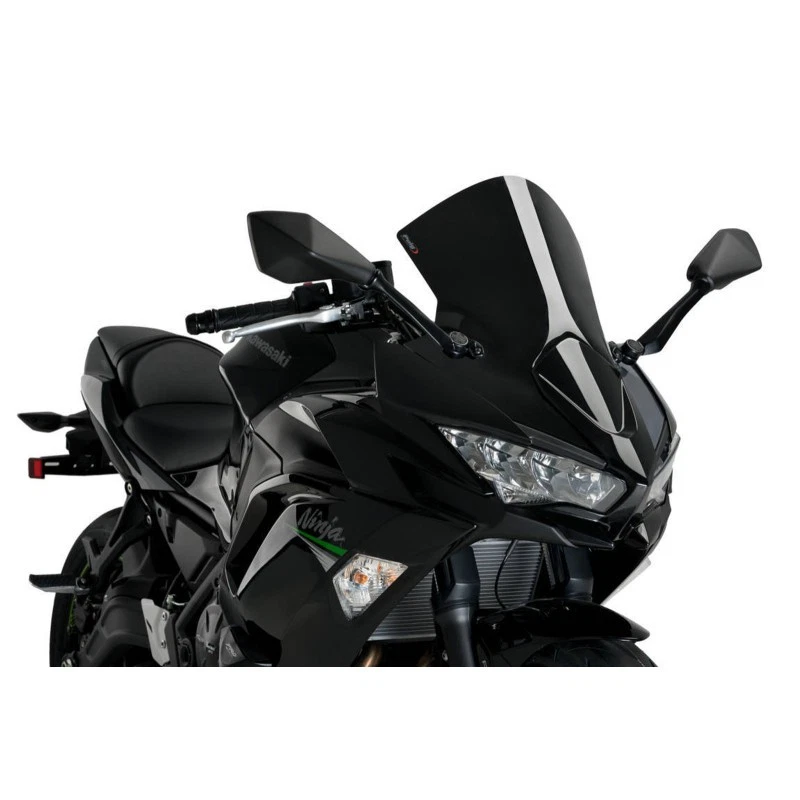 PUIG WINDSCREEN R-RACER FOR KAWASAKI NINJA 650 20-25 BLACK - Image 1 of 1