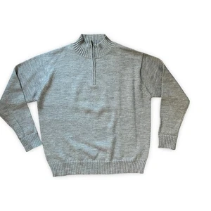 WoolOvers Pullover Herren XXL 2XL British Wool 1/4 Zip Mock Neck Pulli - Bild 1 von 7