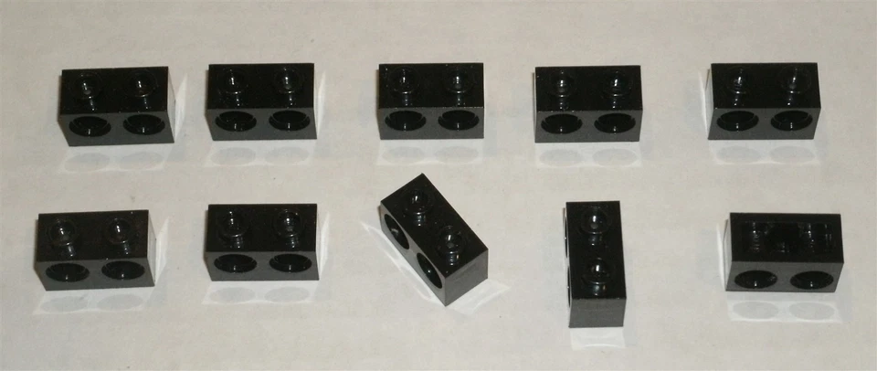 LEGO NUEVO 1x2 Ladrillo Técnico Negro con 2 Agujeros (10x) 3200026 Ladrillo 32000 Foto 1 de 1