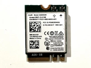 Wlan Modul / Karte für Dell E5570 Model: 8260NGW DP/N: 08XG1T - Bild 1 von 2