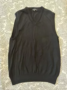 Express Men’s Black Wool Vest Size Large - Chest Size 38in - Picture 1 of 3