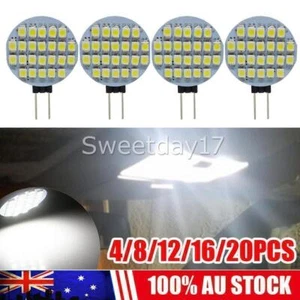 4-20PCS 12V G4 LED WHITE GLOBE 24 SMD Lamp Bulb Caravan Garden Camper Light NEW - Picture 1 of 8