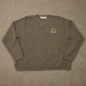 Vintage Fairway Greene Sweater Mens L Brown Alpaca Pullover Cohasset Golf Logo - Picture 1 of 18