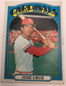 1972 TOPPS # 107 JOSE CRUZ CARDINALS