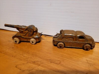 VINTAGE 1940 BARCLAY BV78  LEAD DIME STORE U.S. MOTOR UNIT TRUCK W/ HOWITZER GUN - Image 1 of 4