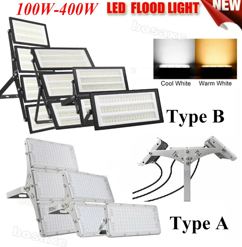 LITELER LED Flood Light Outdoor Module 400W 300W 200W 100W Spotlight Garden Yard Lamp US