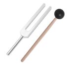 Aluminum Alloy + Wood Tuning Fork Chakra Hammer Ball Diagnostic 528Hz With Malle