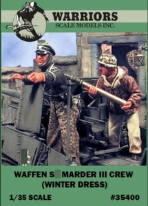 1/35 WWII German Waffen Marder III Crew Winter Dress (2 Figures) Warriors #35400 - Picture 1 of 2