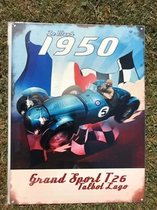 Le Mans 1950 - letrero de metal original - Imagen 1 de 1