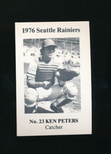 1976 Seattle Rainiers Team Issue Ken Peters #23 very tough card